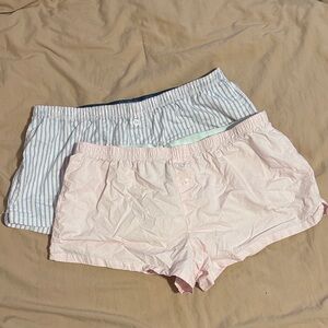 Striped and Pink Boxer Shorts Set of 2 Medium